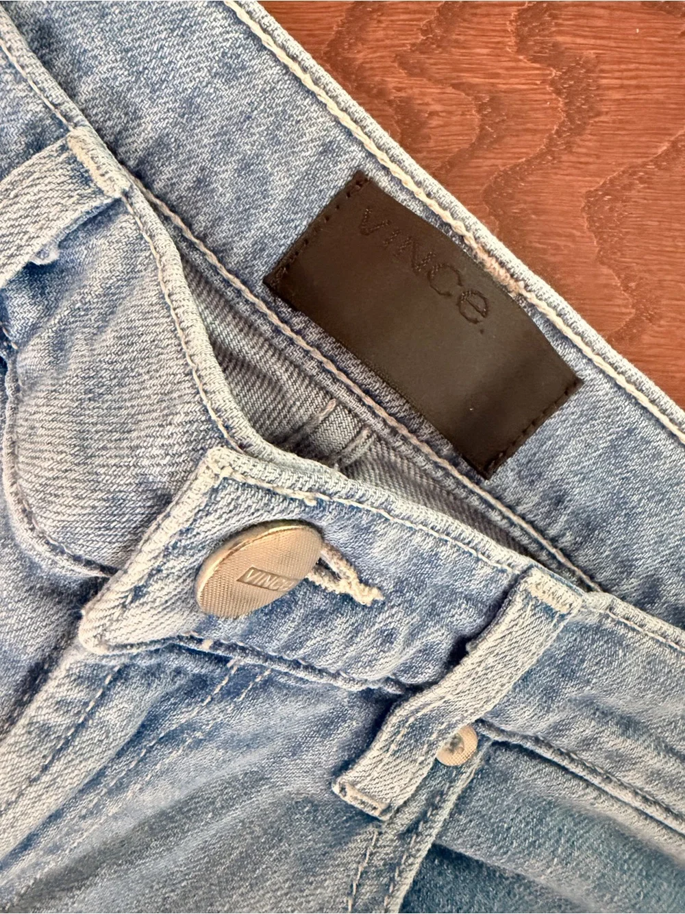 Vince Ombre Light Blue Crop Jeans size 28 - Picture 5 of 8